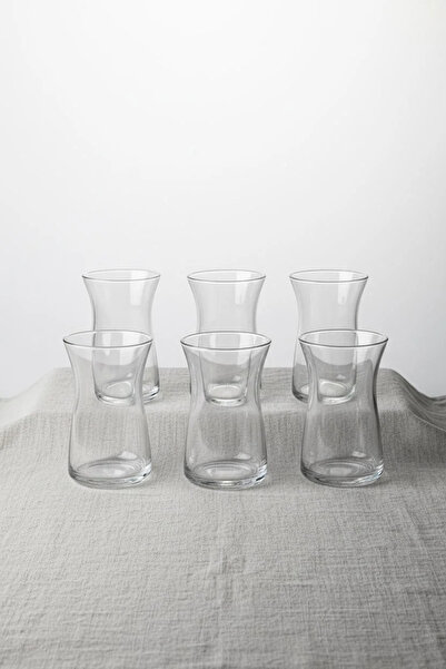 LAV Vera 6-Piece Glass Tea Cups – Stylish and Modern Tea Cups 180 ml