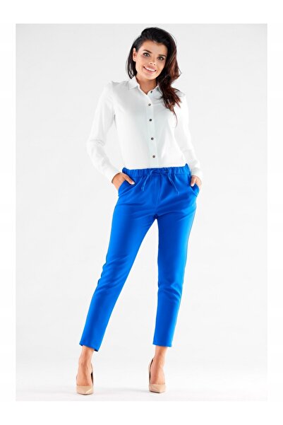 Awama Pantaloni dama, Awama, Poliester, Albastru, M