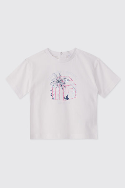 Panço Baby Boy Short Sleeve White T-Shirt