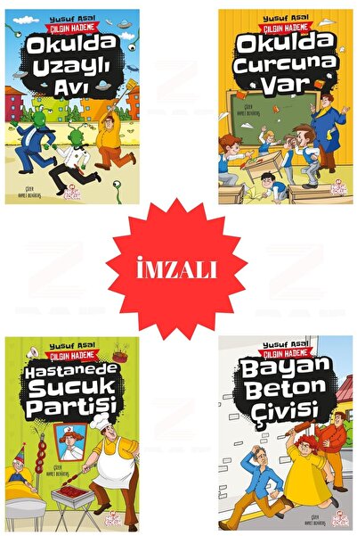 Nesil Çocuk Yayınları Çılgın Hademe Okulda Uzaylı Avı Okulda Curcuna Var Hast...