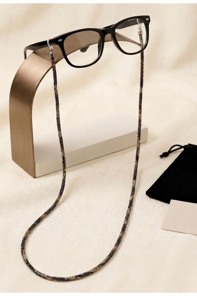 DAZLİNGACCESSORY Glasses Chain - Leopard Patterned