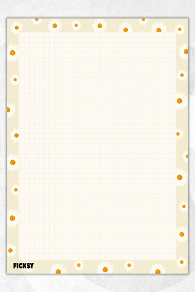 Ficksy A4 Notepad Checkered Notebook - 50 Sheets - Memopad - Notepad - Notepa...
