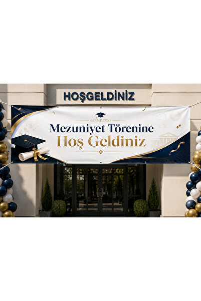 HiperAD Reklam Mezuniyet Brandası 2026 | Mezuniyet Töreni Hoş Geldiniz Branda...