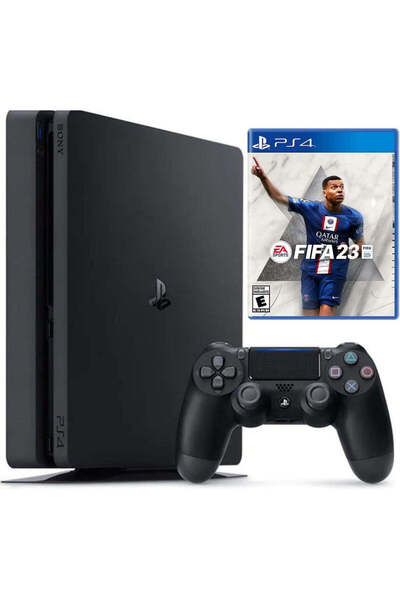 Sony PlayStation 4 SLIM PS 4 500 GB Consolă + Controller + FIFA 23 Second-Han...