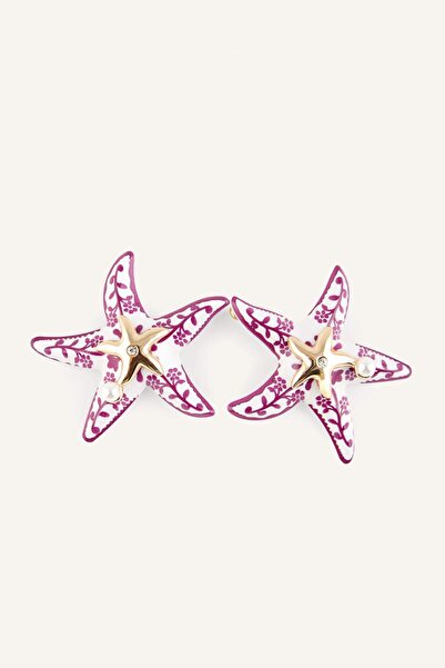 DeFacto Women's Pink Starfish Earrings H7019Axns