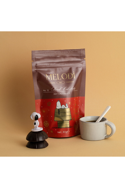 Melodi Çikolata Peanuts Collection Sıcak Çikolata 80g