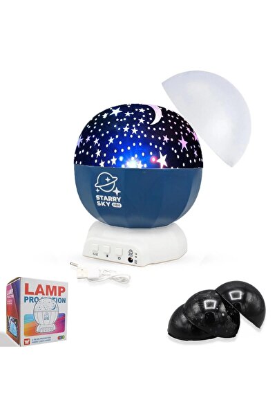 sallma Proiector lampa de veghe starry sky cu 6 teme si mod lumina de noapte ...