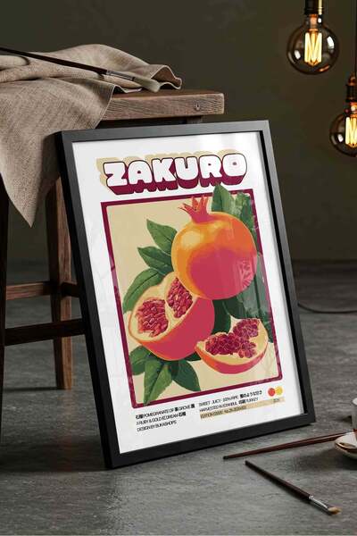 Buka Shops Pomegranate Fruit Painting Retro – Vintage Illustration Art Poster...