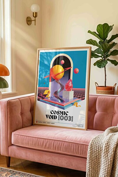 Buka Shops Abstract Planet Space Painting Vaporwave – Surreal Y2K Art Poster ...