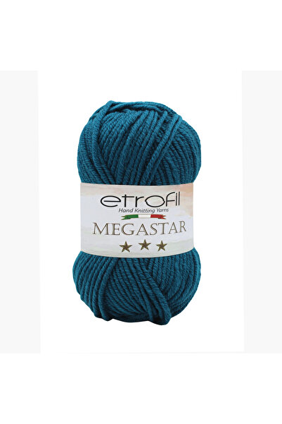 Etrofil Fir de tricotat MegaStar Gri Albastru 75% Acril 25% Lână 100g 110m (7...