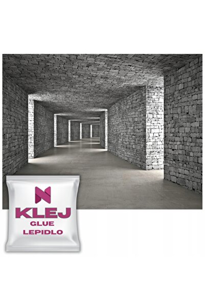 Naklejkomania Fototapet Modern Pentru Peretele Camerei De Zi Tunel Gri 3D Din...