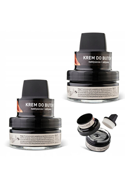 Coccine Crema pentru incaltaminte, Coccine, or212-negru, 45 ml, 2 bucati, pen...