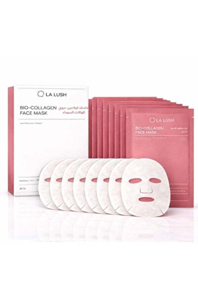LA LUSH Bio-Collagen Real Deep Mask, Hydrating Overnight Hydrogel Face Mask, ...
