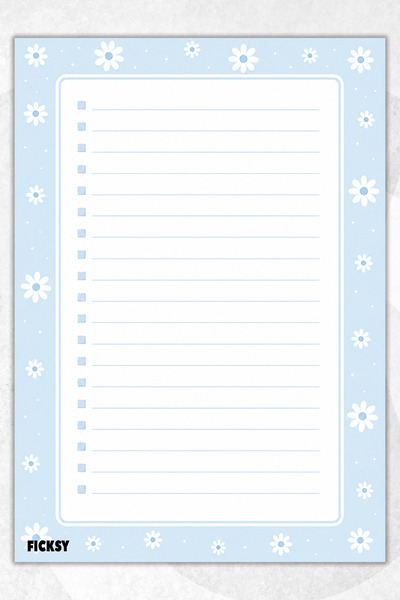 Ficksy A4 Notepad Unlined Notebook - 50 Sheets - Memopad - Notepad - Notepad ...