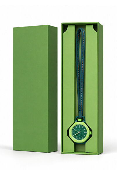DAT 1pc Octagonal Pendant Lanyard Watch, Trendy Unisex Quartz Hanging Neck Wa...