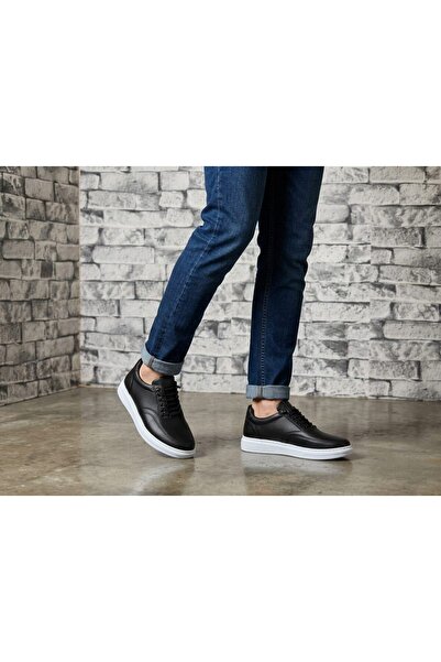 Anka Premium Pebble Deri - Spor-Şık Erkek Sneaker (Elastik Detaylı)