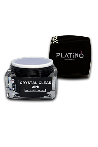 PLATINO Professional Gel UV de construcție CRISTAL CLAR 3 ÎN 1 15G