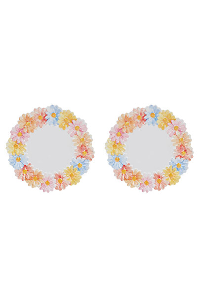 Lucky Art Florista Melamin Servis Tabak Seti 28cm (2'li)