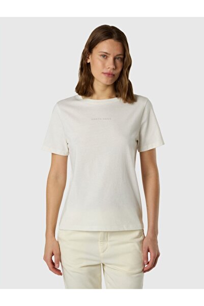North Sails Regular Fit Crew Neck 100% Cotton Women's Short Sleeve T-Shirt