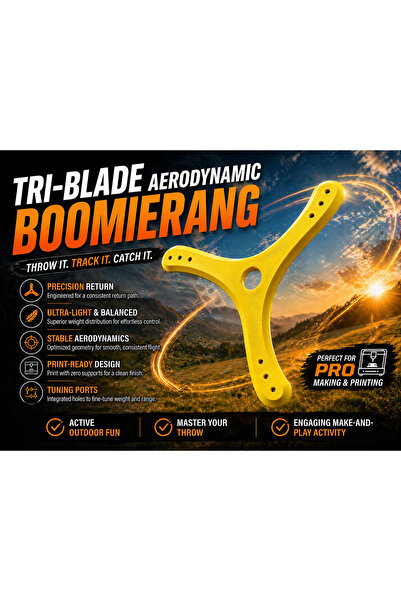 Besa Tri-Blade Boomerang 002 one size | 3D Tri-Blade Boomerang