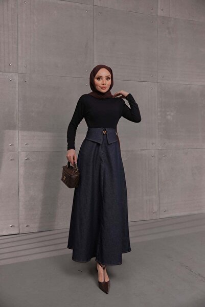 Bwest Jeans Skirt - Dark Blue