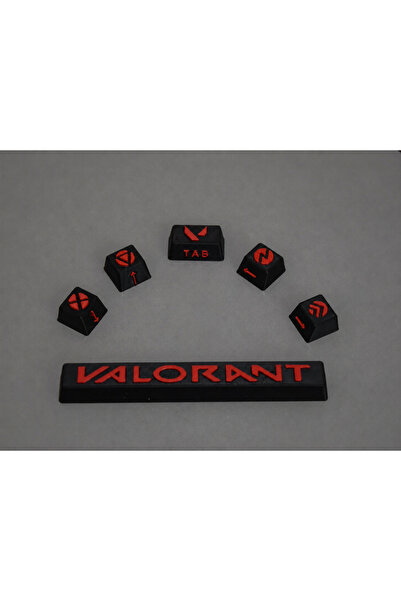 SEKO COMPANY Valorant 6 lı Set Keycaps Klavye Tuşu Gamer Aksesuar Figür Oyunc...