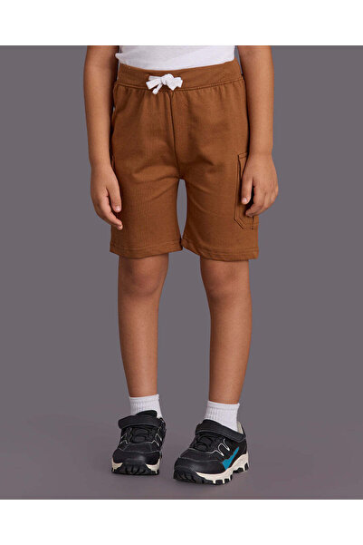 REDTAG Boys Brown Active Shorts