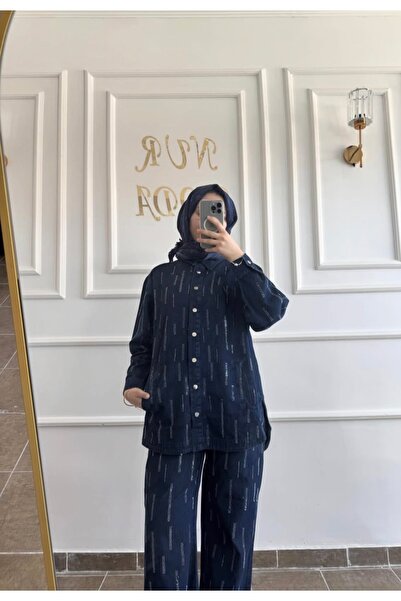 Butik Taşlı Denim Takım