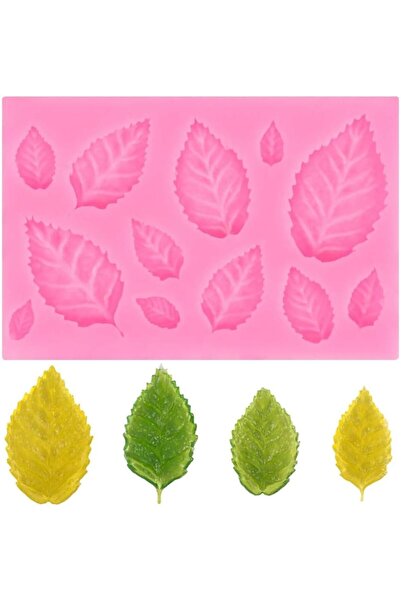 Arabest 3D Small Leaf Silicone Mold,Food-Grade,Pink,Multi-Purpose,for Resin,C...