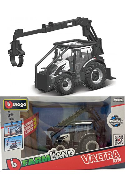 Bburago Junior VALTRA N174 TRACTOR METALIC DE SĂPĂTORI VEHICUL AGRICOL JUCĂRI...