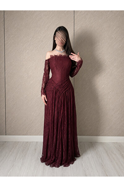 elin Marina Royal Burgundy Dress