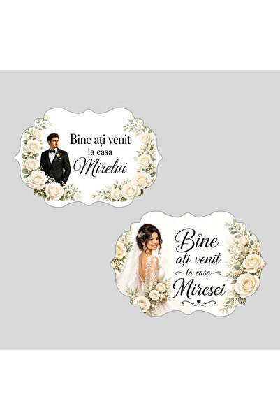 Bello Carino High quality decoration products Set 2 bucăți – Pancarte „Bine a...