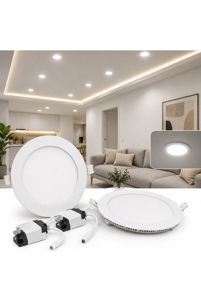 Forest 6W LED Panel Spot Sıva Altı 540 Lümen Driver Dahil Gömme Tavan Aydınla...