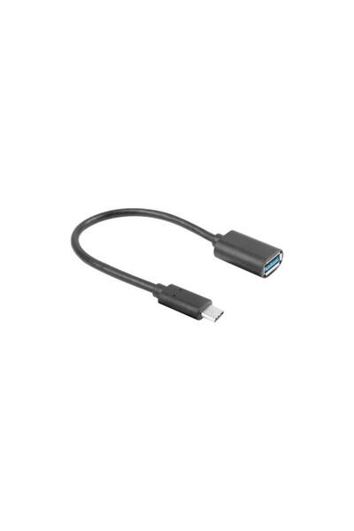 Lanberg adapter cable, USB 3.1 type A to USB 3.1 type C, 0.15 m, Black
