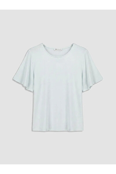 LC Waikiki Blue Easy-To-Wear Women's Pajama Top