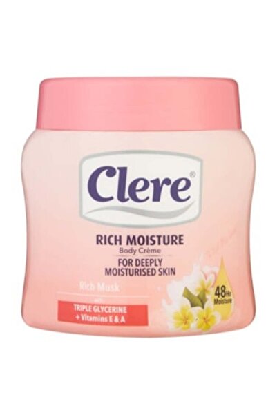 Clere كريم مرطب للجسم برائحة المسك من كلير , 500 مل