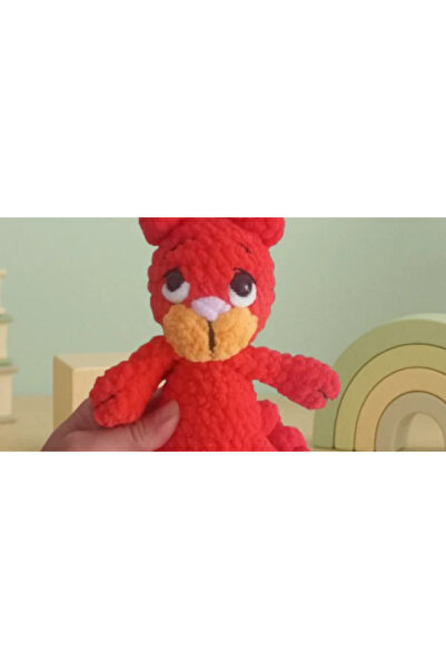 puppets division Jucărie pisicuță croșetată portocalie