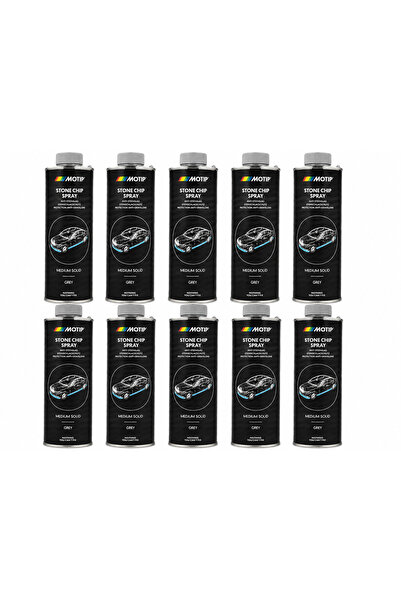 Motip Set 10 Bucăți Spray Antigravel Stone Chip Grey 1L – Protecție Profesion...