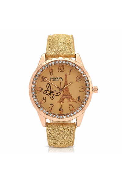 Watch Ceas dama, Casual, Francesca di Geneva, Auriu, FF334