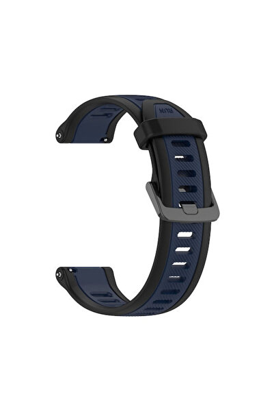 OEM Λουράκι Σιλικόνης Δίχρωμο Ανάγλυφο Amazfit GTS 4 43mm GTS 4 Mini Μπλε του...