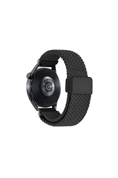 OEM Μαύρο Μαγνητικό Πλεκτό Λουράκι Νάιλον για Huawei Watch GT 3 Pro Titanium ...