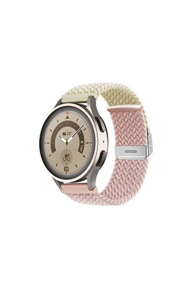 OEM Λουράκι Νάιλον Ασημένια Πόρπη Amazfit GTS Starlight Silty Sand
