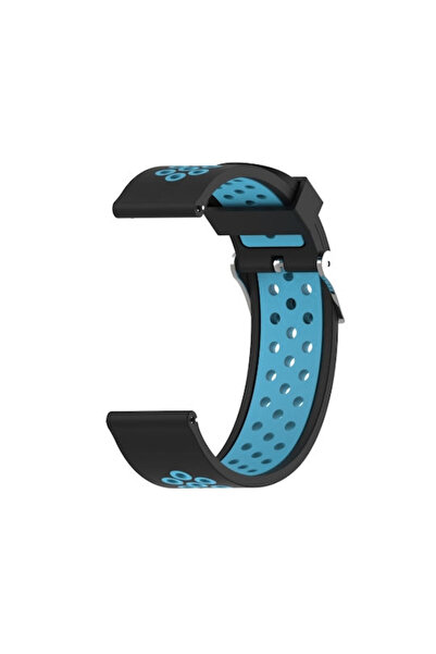 OEM Δίχρωμο λουράκι σιλικόνης με τρύπες για Amazfit GTS 4 43mm GTS 4 Mini Μαύ...