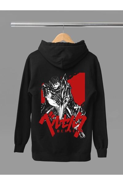 MAGORS Berserk Printed Cotton Long Sleeve Shartoned 3 Threads Hooded Sweatshirt