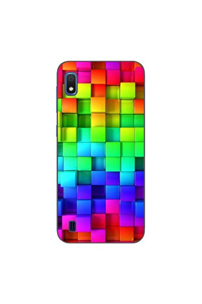 OEM Husa compatibila cu Samsung Galaxy A10 Silicon Gel Tpu Model Colorful Cubes