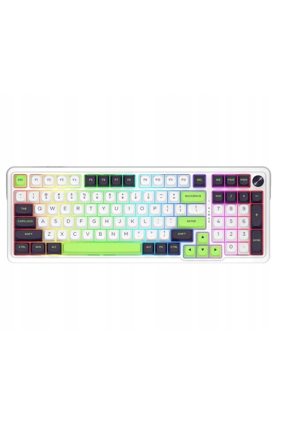 Kraft&dele Tastatură mecanică Redragon Eisa Max K686WBG-RGB-MAX Alb-Verde