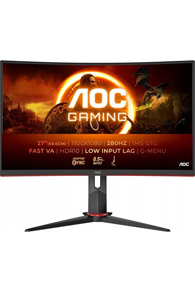 AOCEAN Monitor Gaming 27 inchi AOC C27G2Z3/BK FHD VA 280Hz 0,5ms HDR10 mod joc