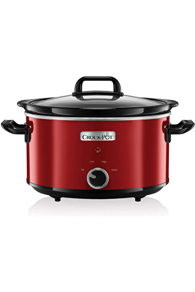 Crock-Pot Oală electrică cu capac de sticlă Crockpot SCV400RD-050 210W 3,5L Roșu