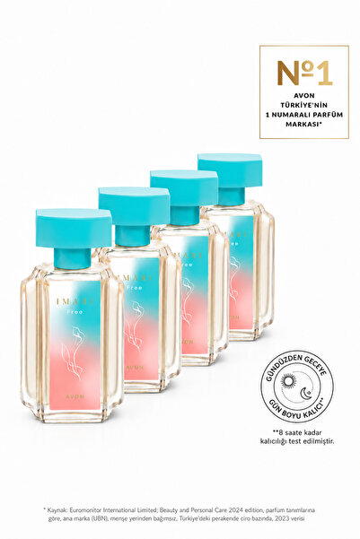 AVON Imari Free Kadın Parfüm Edt 50 Ml. Dörtlü Paket
