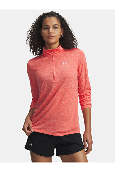 Under Armour Tricou tehnic de damă cu jumătate de fermoar - Twist